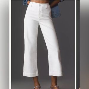 PAIGE Nellie Mid-Rise Crop Culotte Jeans